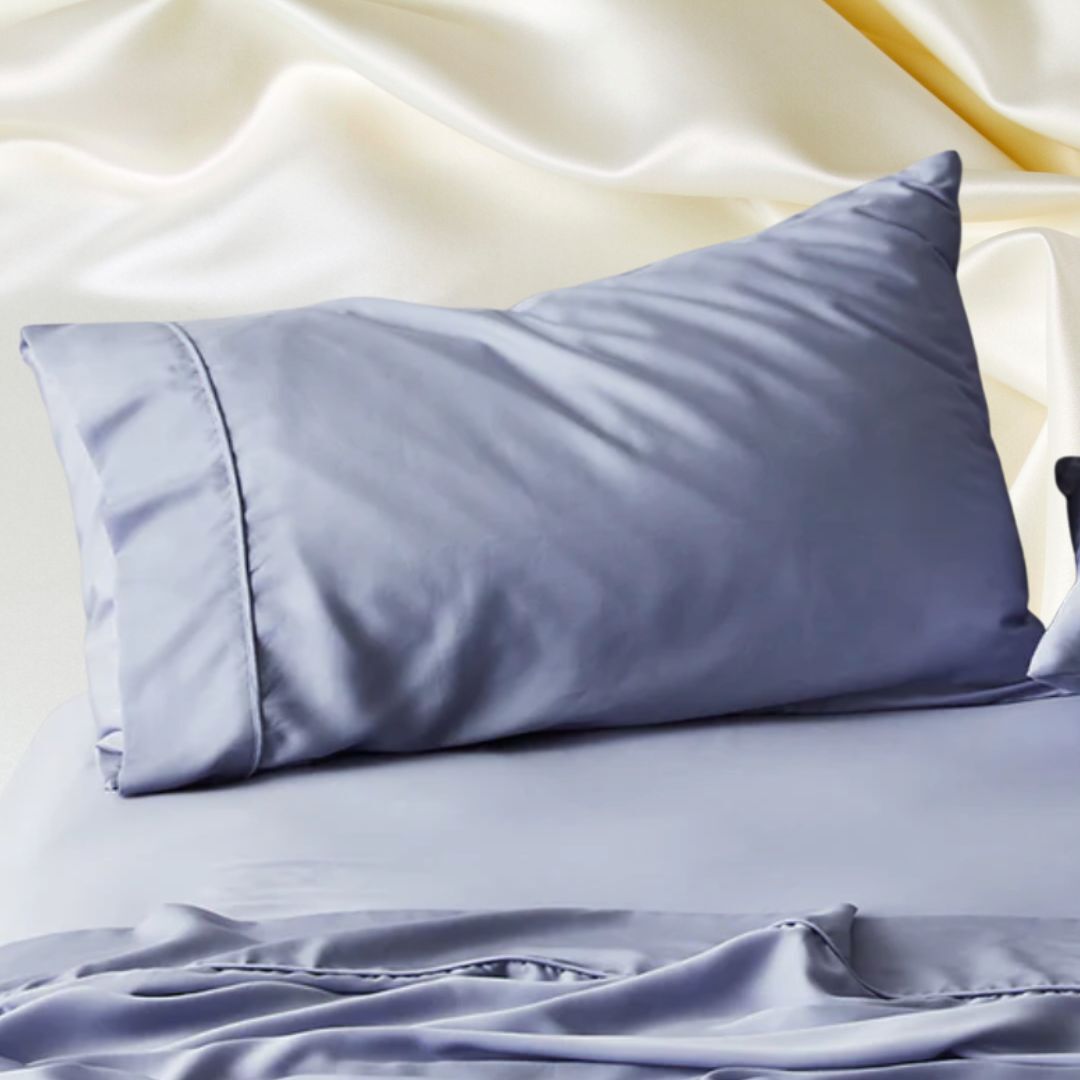 A pair of cooling and sustainable CleanBamboo sateen cases